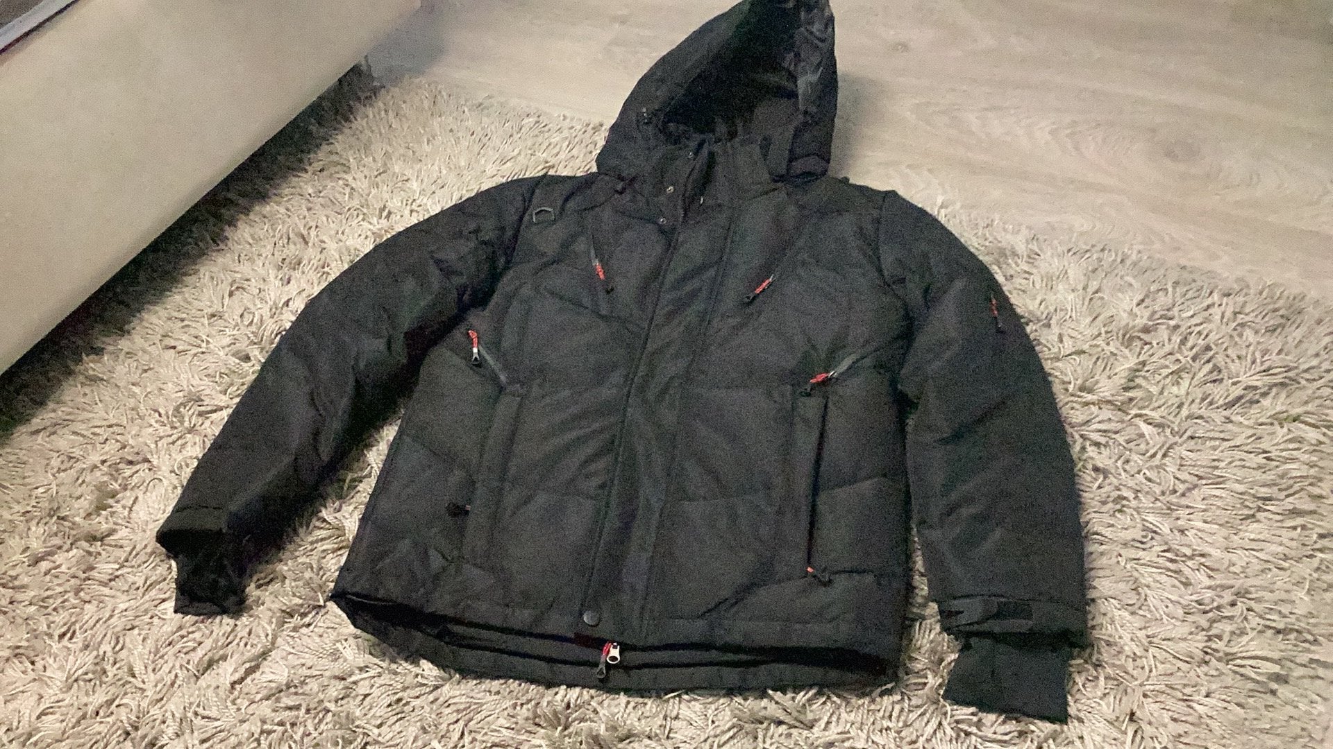 Zo goed als nieuwe jas warm jas zwart aat S, Kleding | Heren, Ophalen of Verzenden, Zo goed als nieuw, Zwart