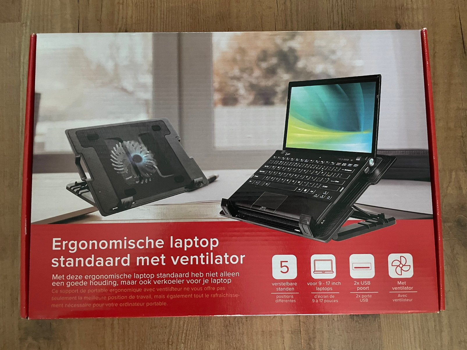 Laptop standaard met ventilator, Ophalen of Verzenden, Zo goed als nieuw