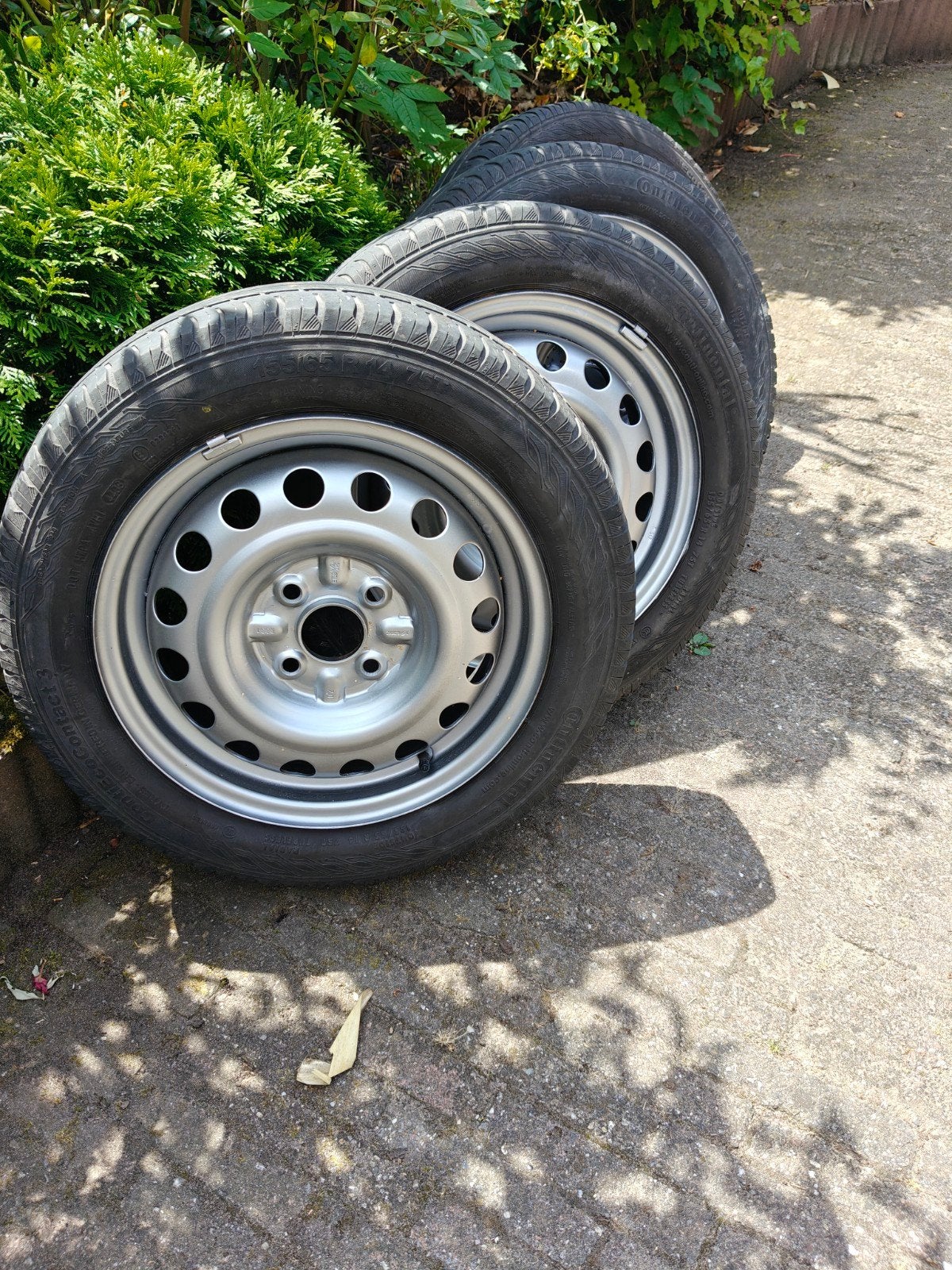 Velgen met zomerbanden 165/65-14 voor Aygo/108/C1, Auto-onderdelen, Banden en Velgen, 14 inch, Gebruikt, Banden en Velgen, Ophalen of Verzenden
