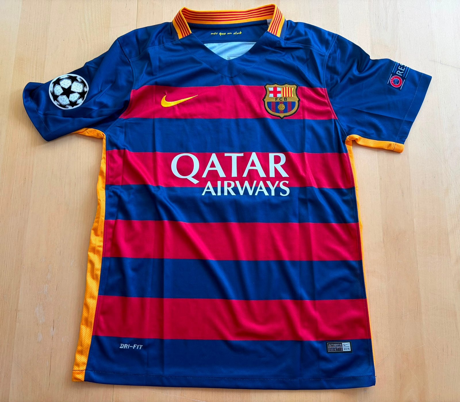 Barcelona 2015 thuis shirt Messi, Ophalen of Verzenden, Zo goed als nieuw, Shirt