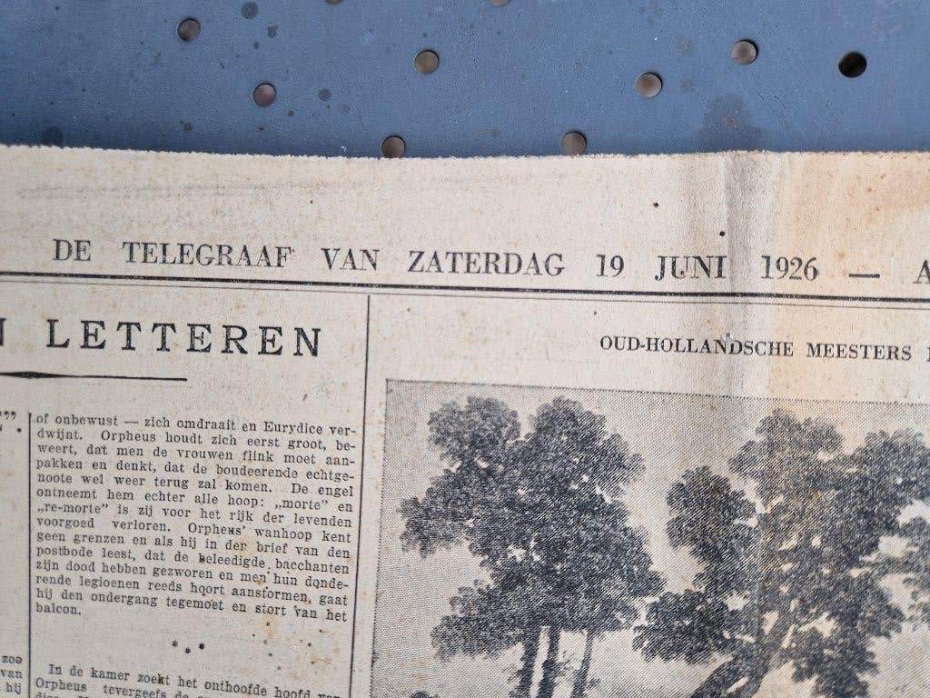 De Telegraaf van 19 juni 1926 - antiek en origineel, Ophalen of Verzenden, 1920 tot 1940, Nederland, Knipsel(s)