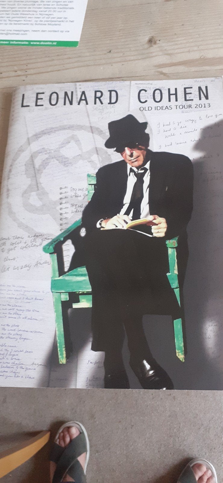 Leonard Cohen Old Ideas Tour 2013 Boek, Ophalen of Verzenden, Gelezen, Artiest, Leonard Cohen