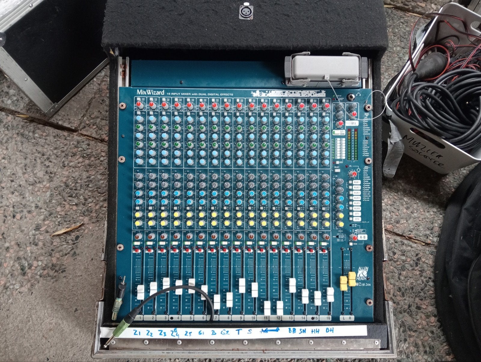 Muziek mengpaneel MixWizard, Ophalen, Gebruikt