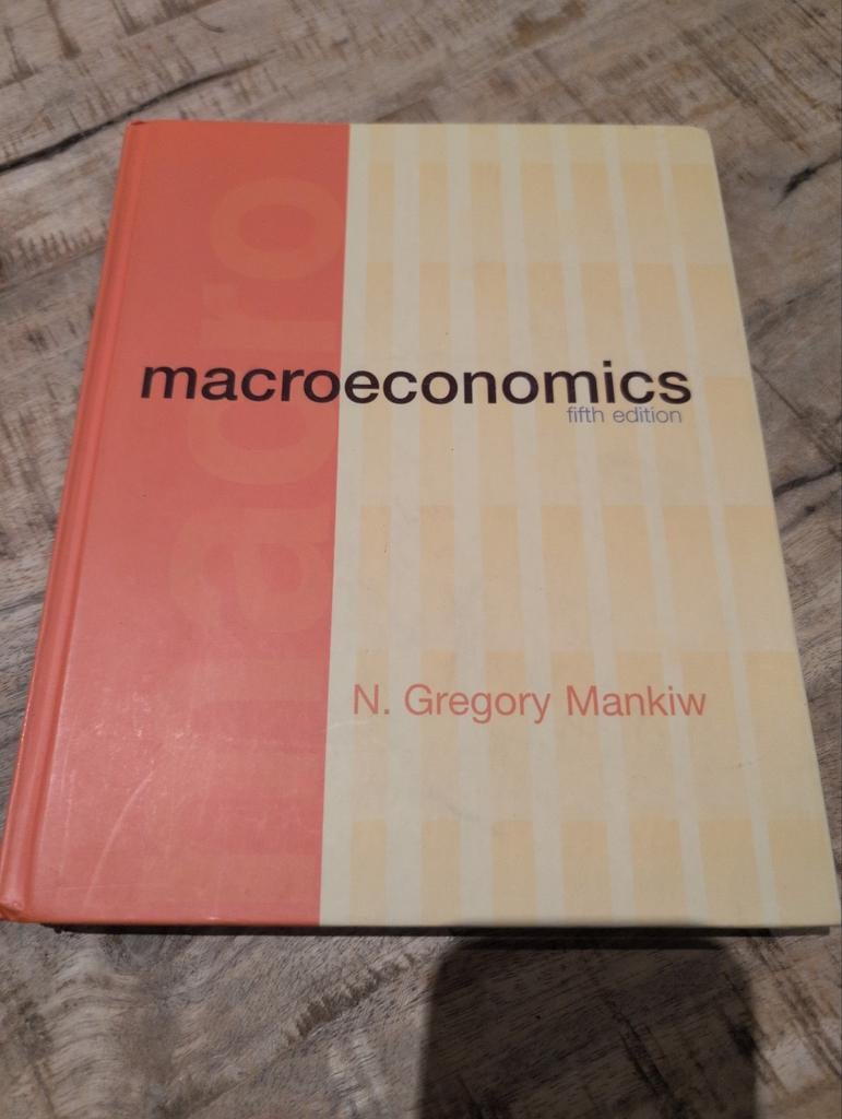 Macroeconomics - N. Gregory Mankiw (fifth edition), Boeken, Economie, Management en Marketing, Gelezen, Economie en Marketing