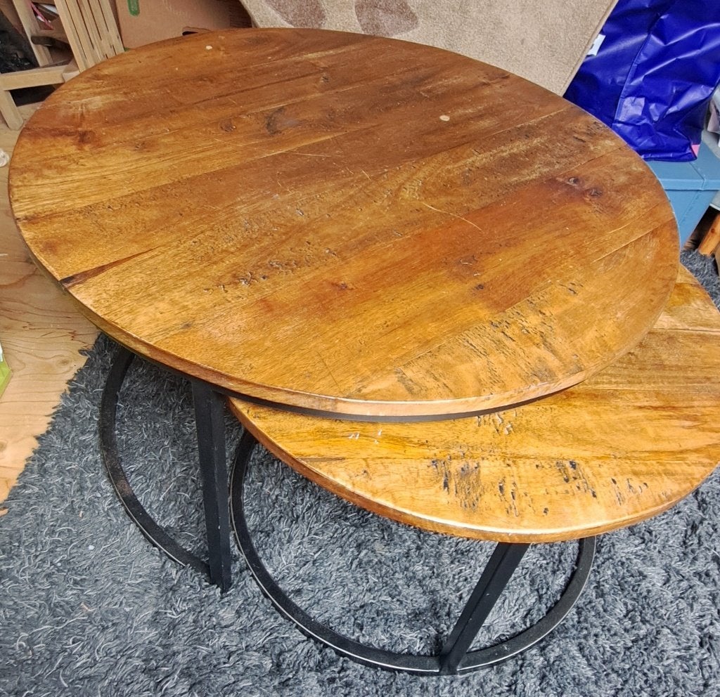 Salontafeltjes, Ophalen, Gebruikt, 50 tot 100 cm, Rond
