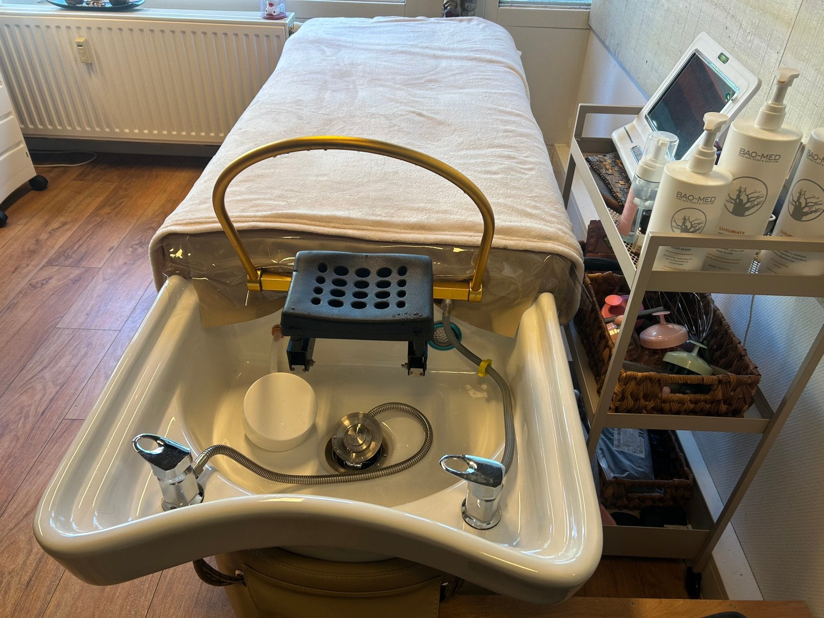 Japanese Spa Bed, Sport en Fitness, Sauna, Ophalen, Gebruikt