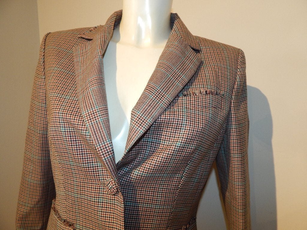 Marccain ruiten jasje blazer kleur ruwe afwerking N3/M, Maat 38/40 (M), Zo goed als nieuw, Jasje, Marccain