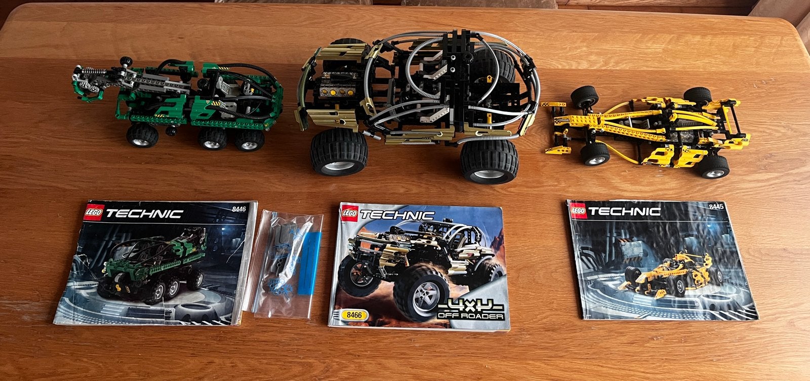 Lego Technic 8466, 8446 & 8445 - Complete set met boekjes, Ophalen of Verzenden, Gebruikt