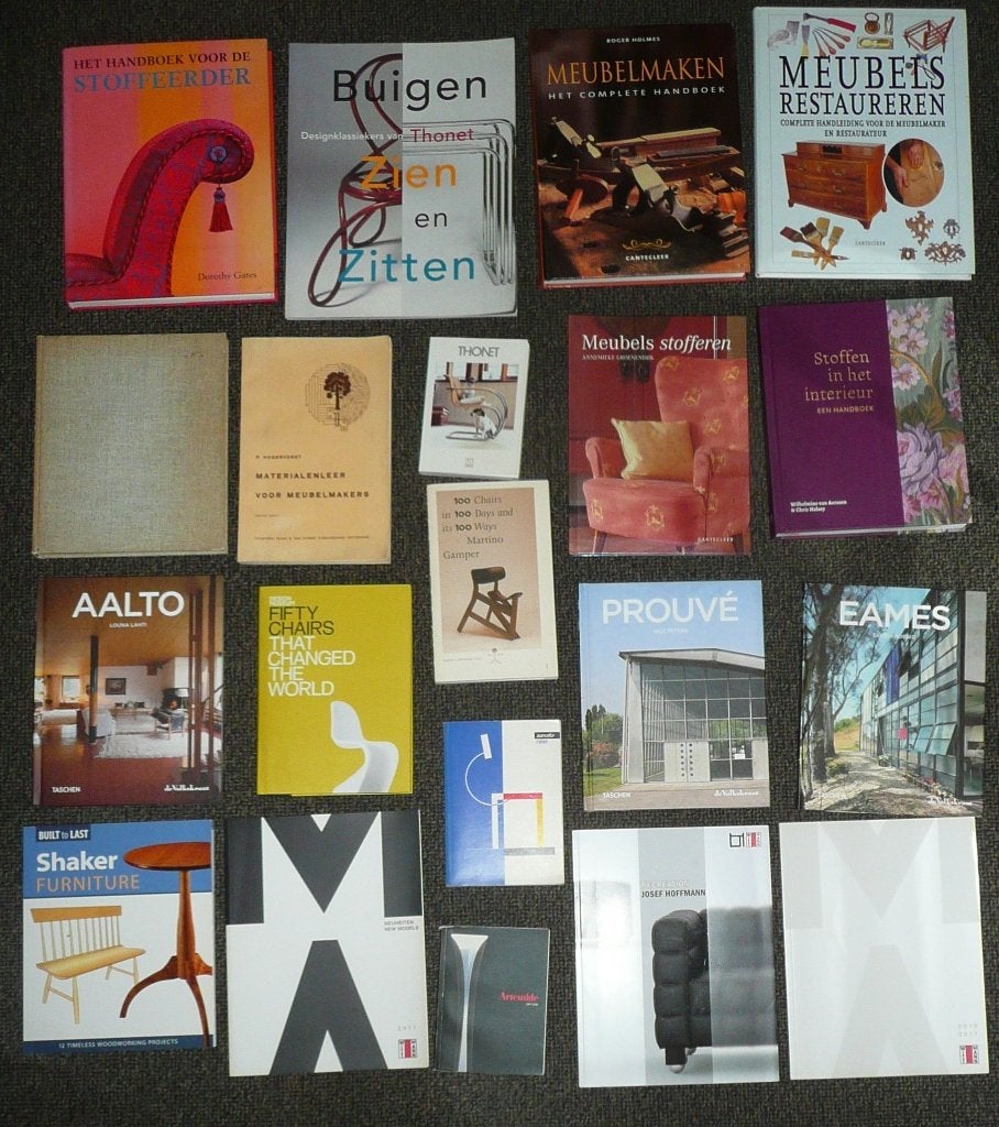 20 x Meubels meubelmaken STOFFEERDER design chairs furniture, Ophalen of Verzenden, Zo goed als nieuw, 20 x Meubels meubelmaken STOFFEERDER design chairs furniture