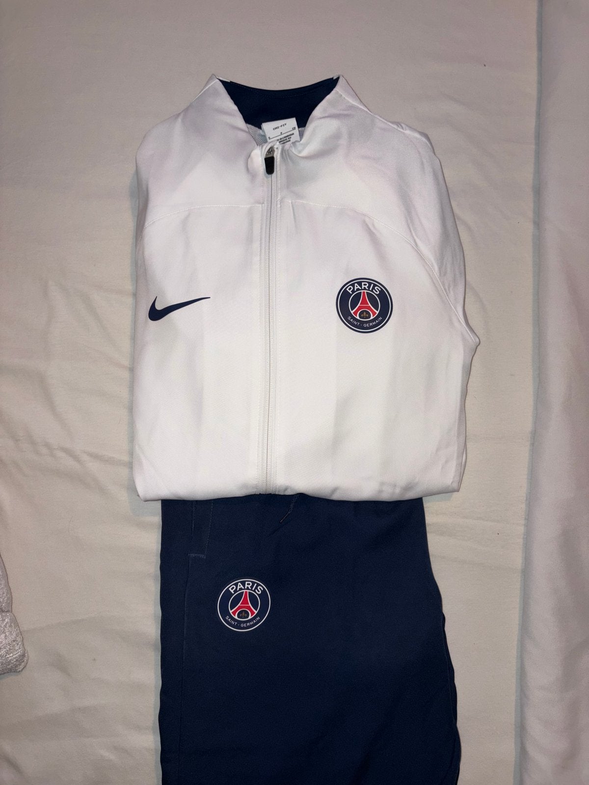 PSG Trainingspak - Wit/Donkerblauw - Maat S, Nieuw, Ophalen of Verzenden, Voetbal, Meerkleurig