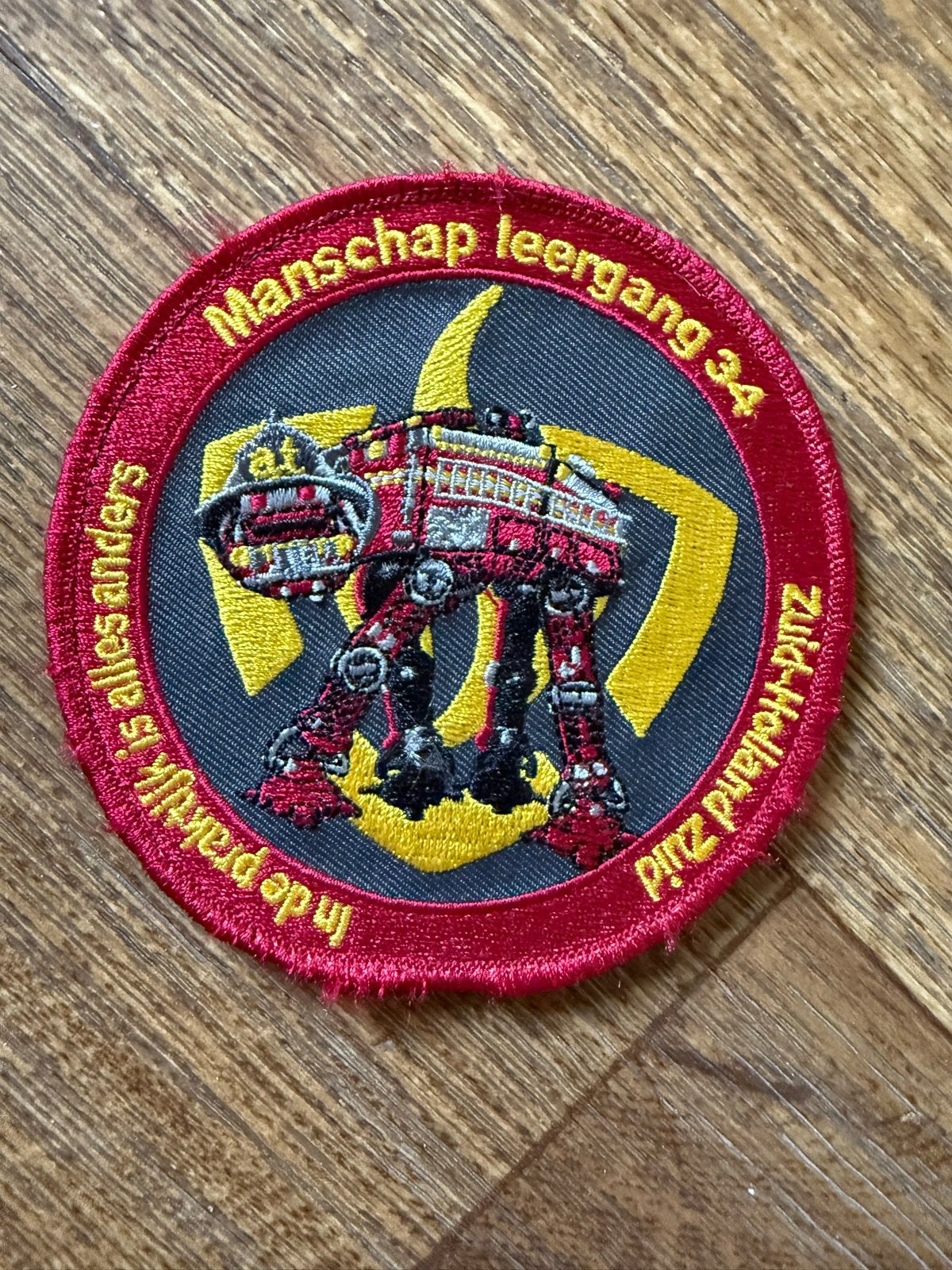 Patch Brandweer Zuid Holland Zuid Manschap Leergang 3-4, Verzamelen, Ophalen, Gebruikt