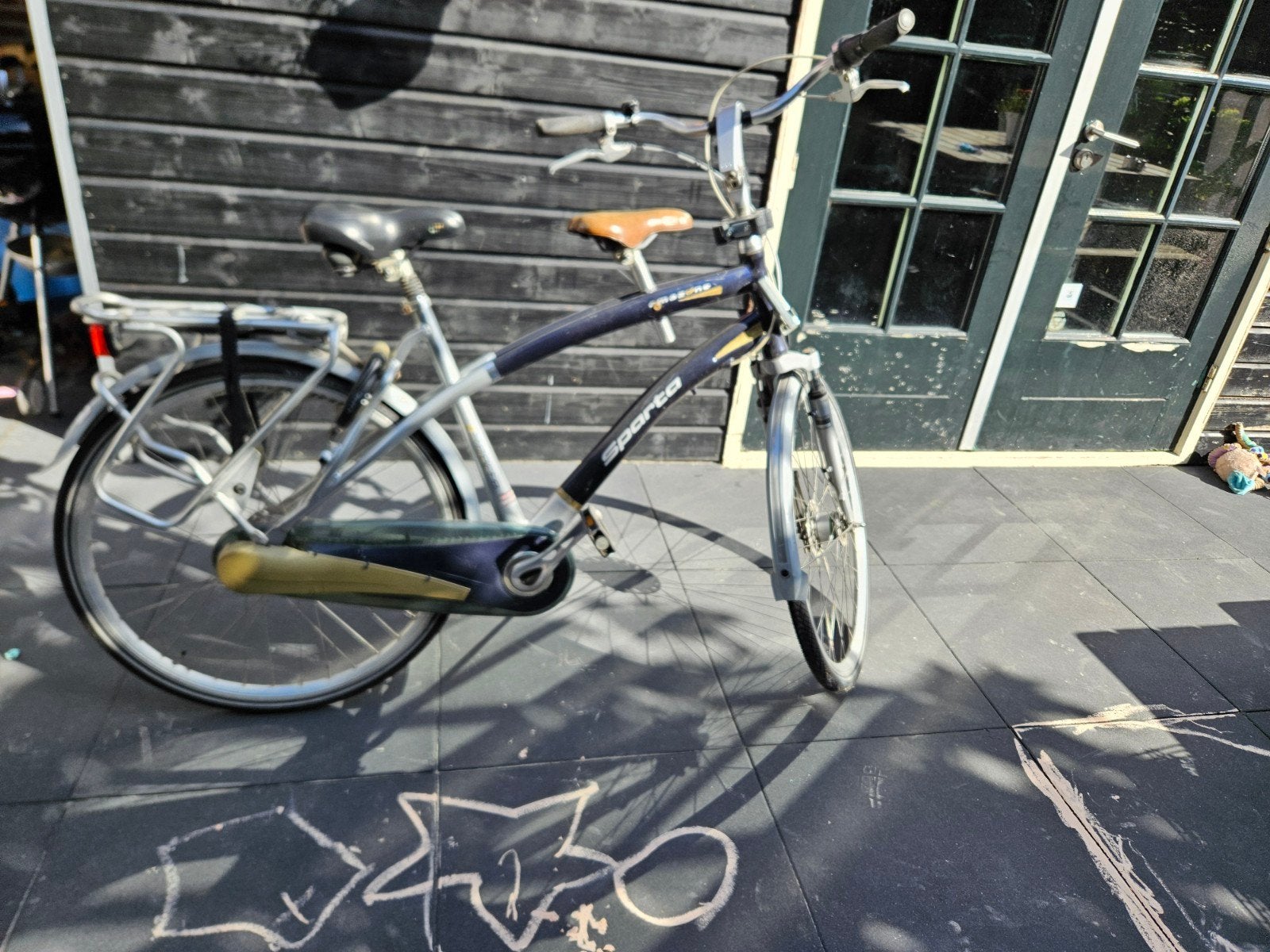 Sparta heren/papa fiets, Ophalen, Gebruikt, Velgrem, Sparta