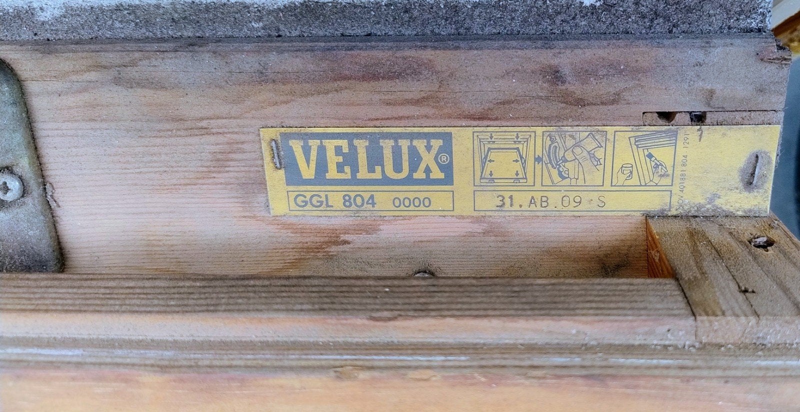 2e hands Velux dakraam GGL 804, Doe-het-zelf en Verbouw, Glas en Ramen, Ophalen