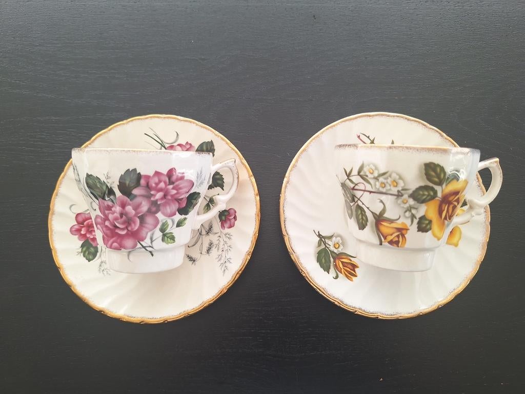 H. Aynsley & CoVintage theekopjes, Antiek en Kunst, Ophalen of Verzenden