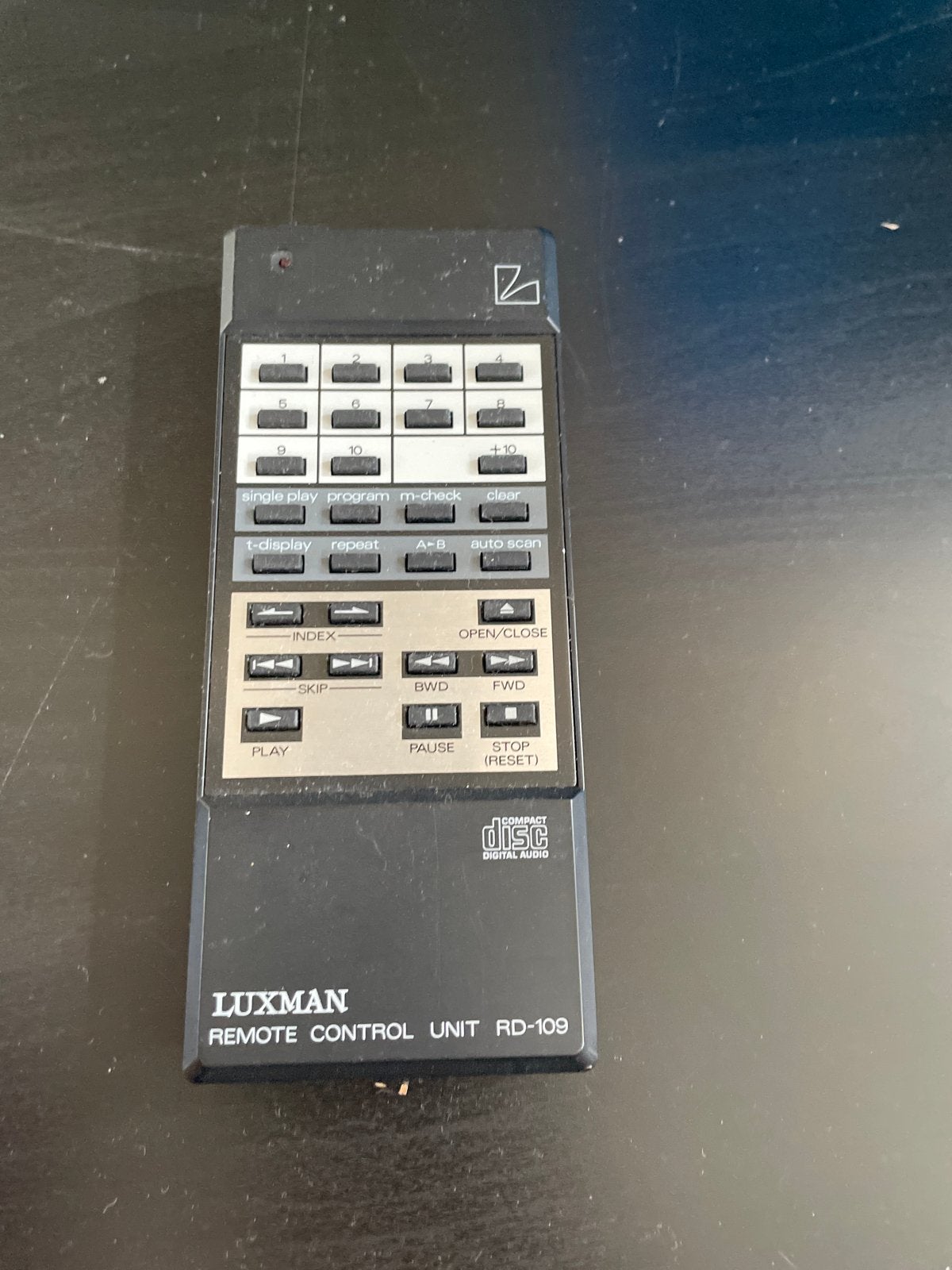 Luxman RD-109 Afstandsbediening voor CD-speler, Ophalen of Verzenden, Zo goed als nieuw, Origineel, Mediaspeler