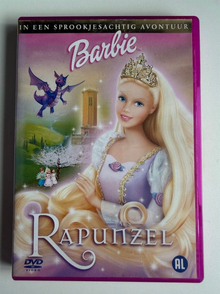 Barbie als Rapunzel (2002) DVD | Actie 5=4, Alle leeftijden, Ophalen of Verzenden, Zo goed als nieuw