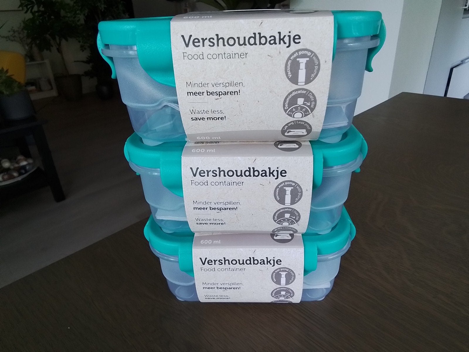 VERSHOUDBAKJES (3X) - ROYAL VBK -  TOO GOOD TO GO - NIEUW, Ophalen of Verzenden, Nieuw, Kunststof