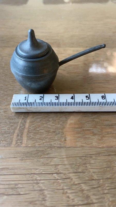 Miniatuur steelpan met deksel, Verzamelen, Ophalen of Verzenden, Zo goed als nieuw, Decoratie