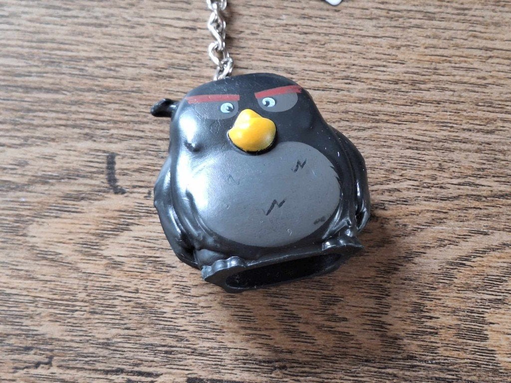 Sleutelhanger : Angry Birds : Bomb !!, Info@keycharms.nl, Overige typen, Nieuw, Medemblik