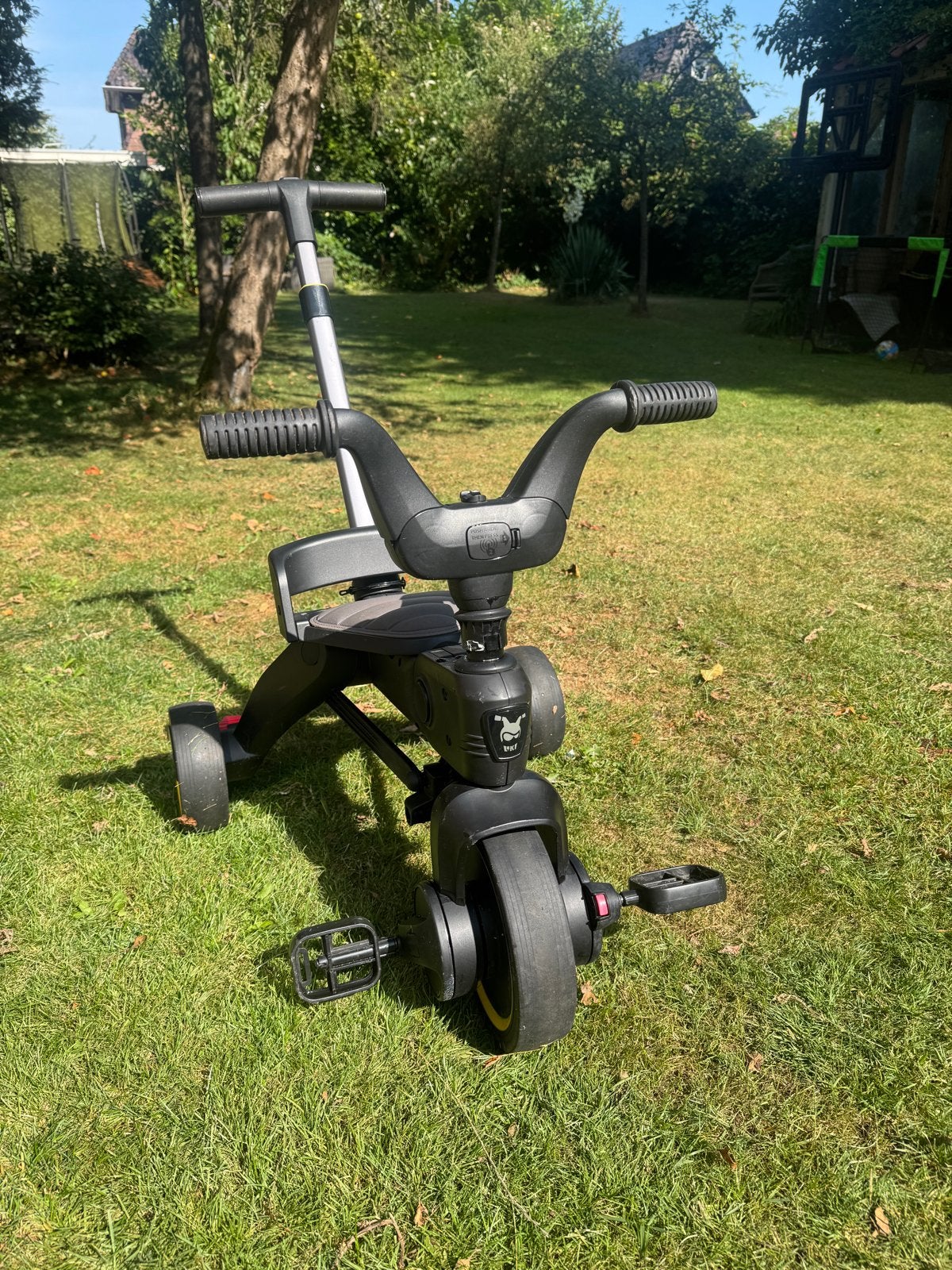 Doona Liki Trike S1 driewieler Grey, Ophalen of Verzenden, Zo goed als nieuw, Trommelrem, Duwstang