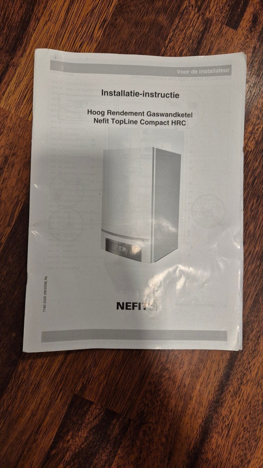 Installatie-instructie Nefit TopLine Compact HRC Gaswandkete, Ophalen of Verzenden, Gelezen, Installatietechniek, Nefit