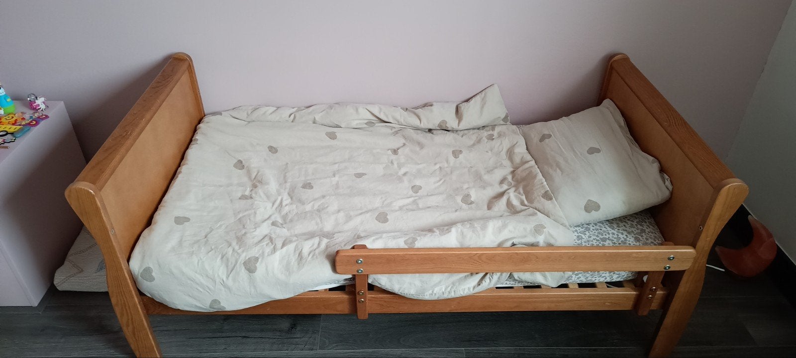 Woodies Noble 2-1 meegroeibed 70 x 140cm met matras van The, Kinderen en Baby's, Gebruikt, 70 tot 85 cm, 140 tot 160 cm, Ophalen