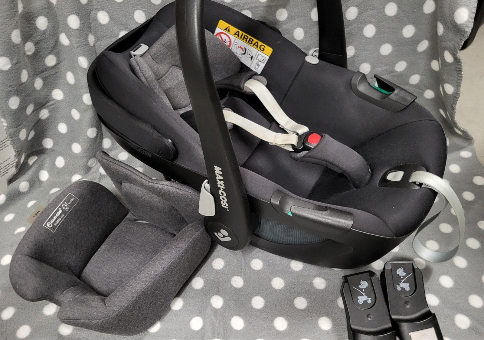 Maxi Cosi Pebble 360 i-Size Graphite (Grijs), Ophalen, Zo goed als nieuw, Isofix, 0 t/m 13 kg