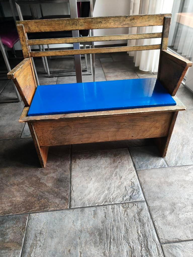 Leuk klein houten bankje, Ophalen of Verzenden, Zo goed als nieuw