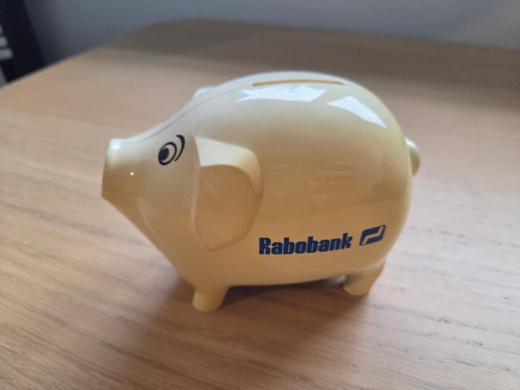 Spaarpot Rabobank (oude logo), Verzamelen, Spaarpotten, Ophalen of Verzenden