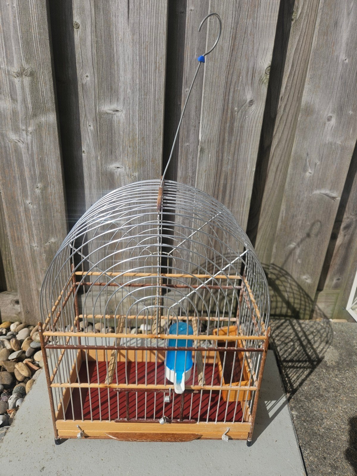 Surinaams ZangVogelkooi hout ijzer, Ophalen of Verzenden, Zo goed als nieuw, Hout, Vogelkooi