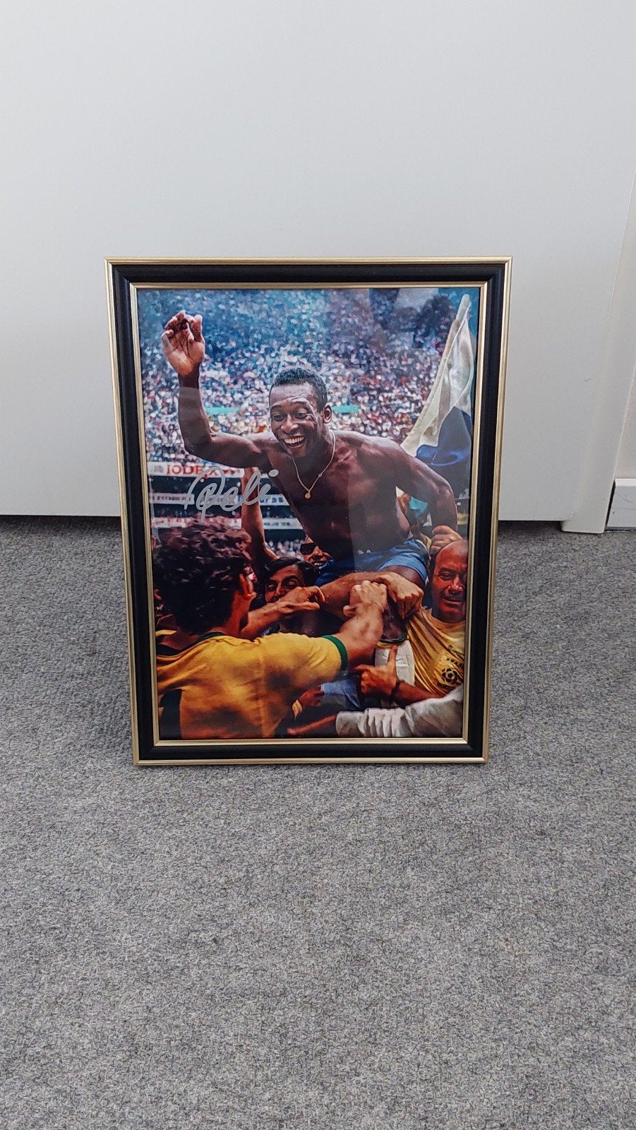 Gesigneerde foto Pelé met COA, Verzenden, Nieuw, Buitenlandse clubs