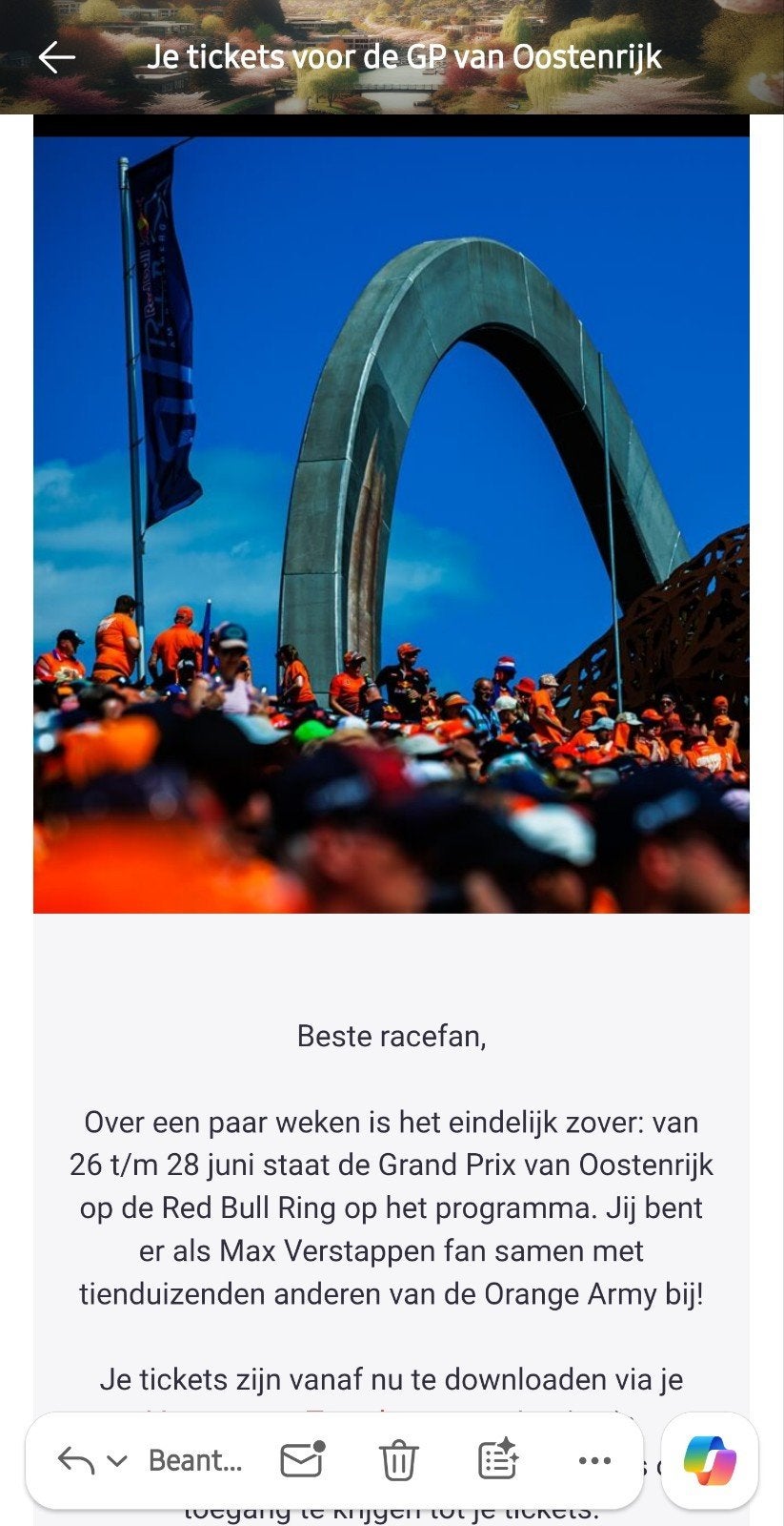 Tickets 2x GP van Oostenrijk 2026., Tickets en Kaartjes, Twee personen