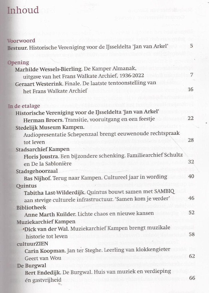Kampen Kamper Almanak 2023, Ophalen of Verzenden, Nieuw, Diverse auteurs