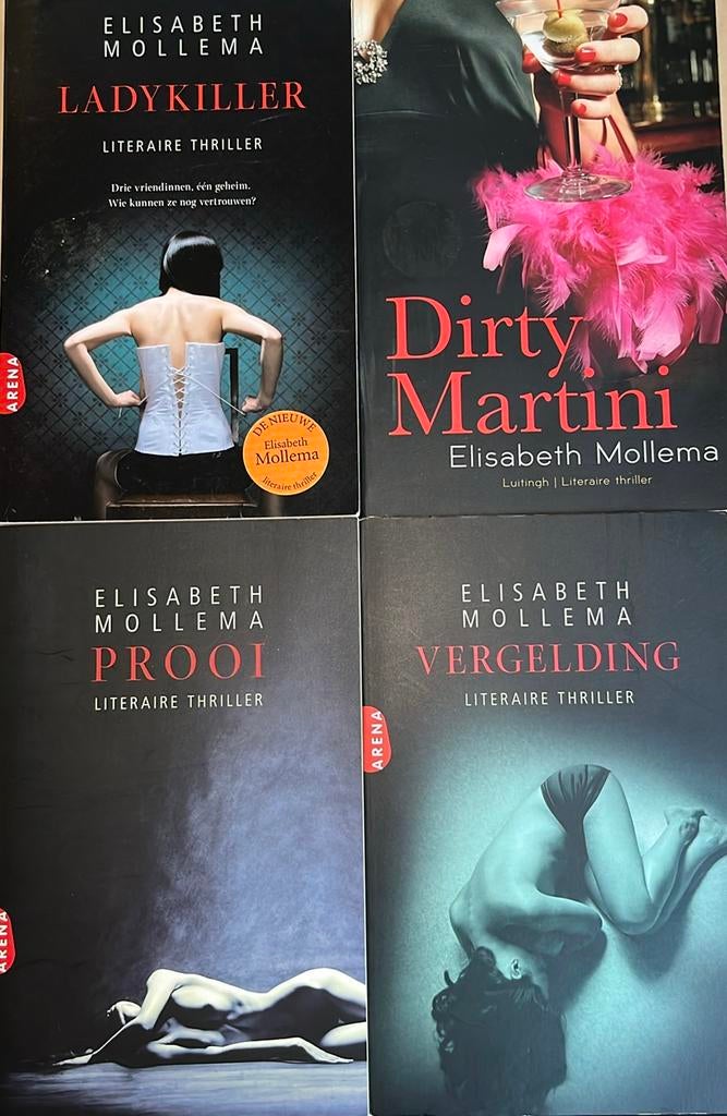 Elisabeth Mollema, oa dirty martini, ladykiller, vergelding,, Ophalen of Verzenden, Zo goed als nieuw, Nederland