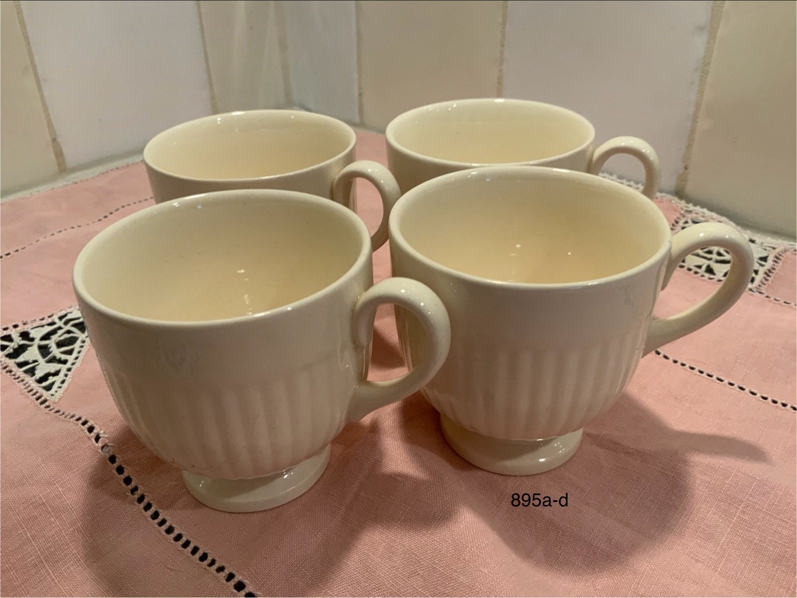 4x Wedgwood Etruria Edma Demitasse Mokken, Ophalen of Verzenden