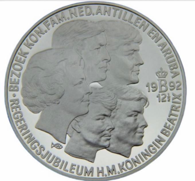 25 Ecu 1992 Zilver Beatrix, Postzegels en Munten, Munten | Nederland, 50 gulden, Koningin Beatrix, Zilver, Ophalen of Verzenden