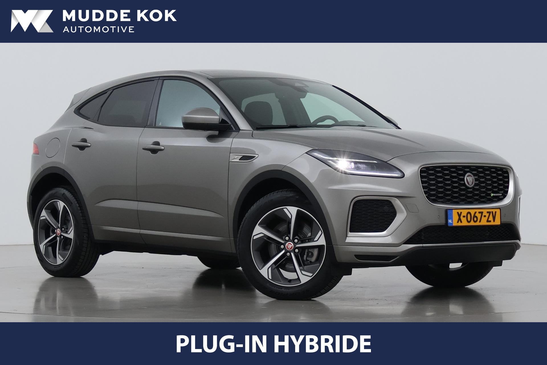 Jaguar E-PACE P300e R-Dynamic SE | Panoramadak | ACC | BLIS, Auto's, 309 pk, Bedrijf, Hybride Elektrisch/Benzine, Automatische klimaatregeling