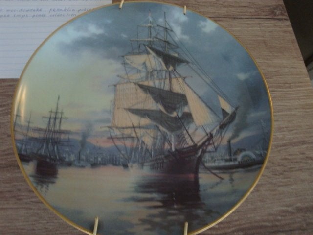 oude porselein bord-the great clipper ship, Ophalen of Verzenden