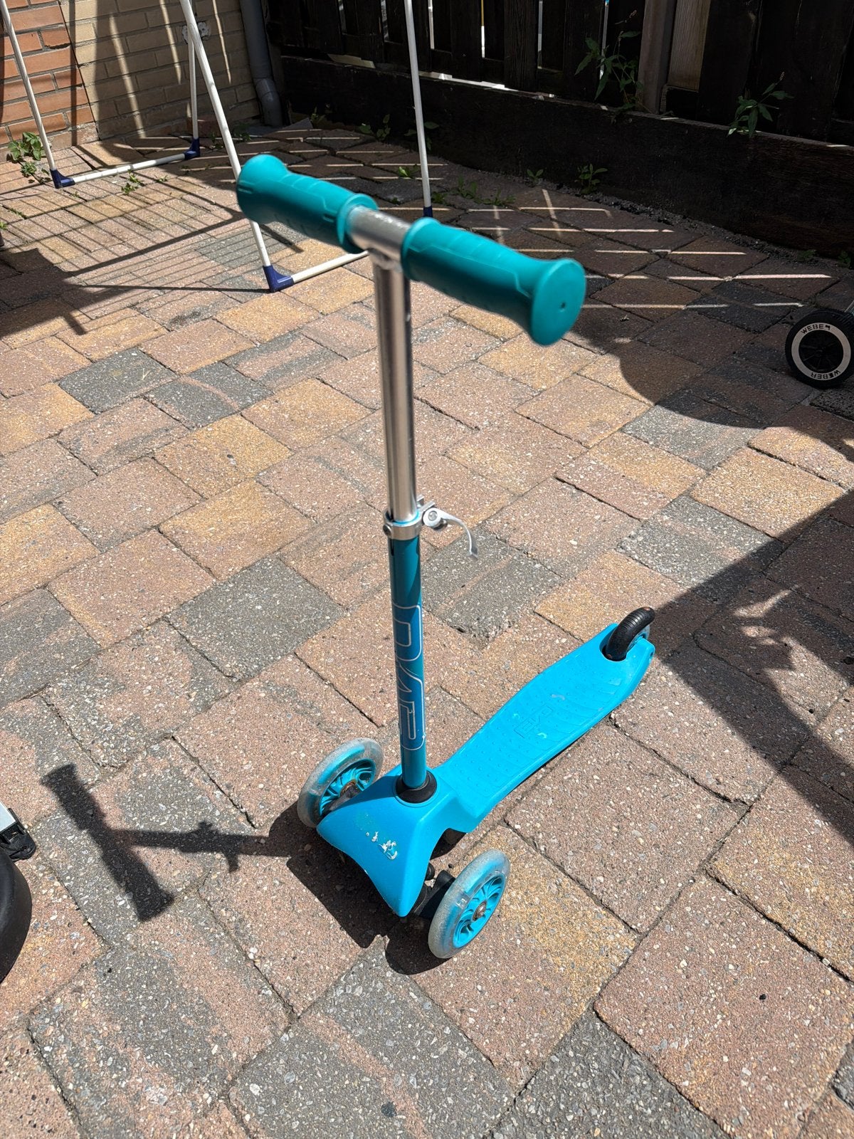 Blauwe kinderstep met 3 wielen, Fietsen en Brommers, Steps, Ophalen, Gebruikt, Gewone step
