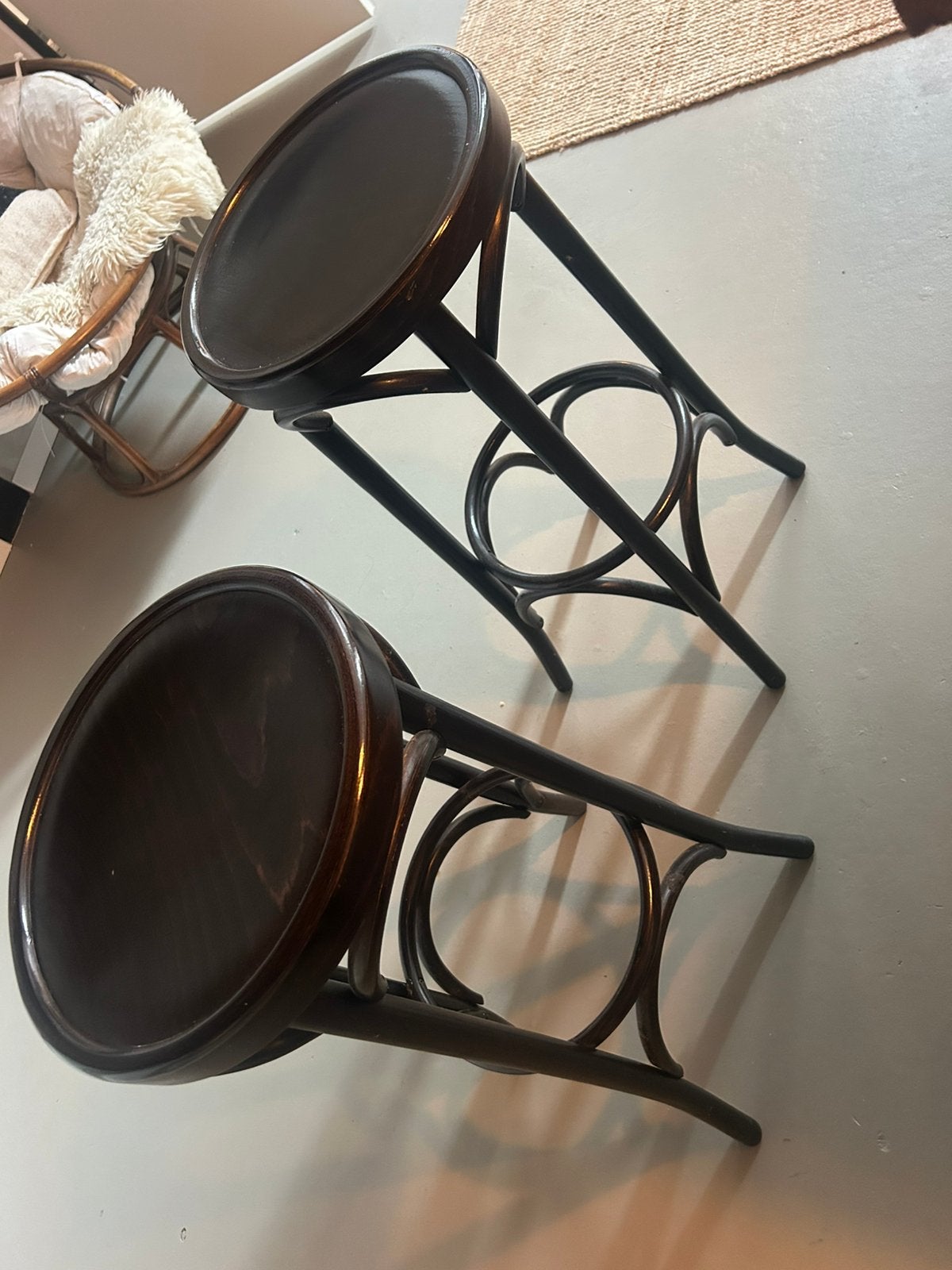 Set van mooie houten barkrukken