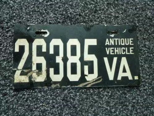 Kentekenplaat licenseplate Virginia Antique Vehicle USA, Verzenden, Gebruikt, Auto's