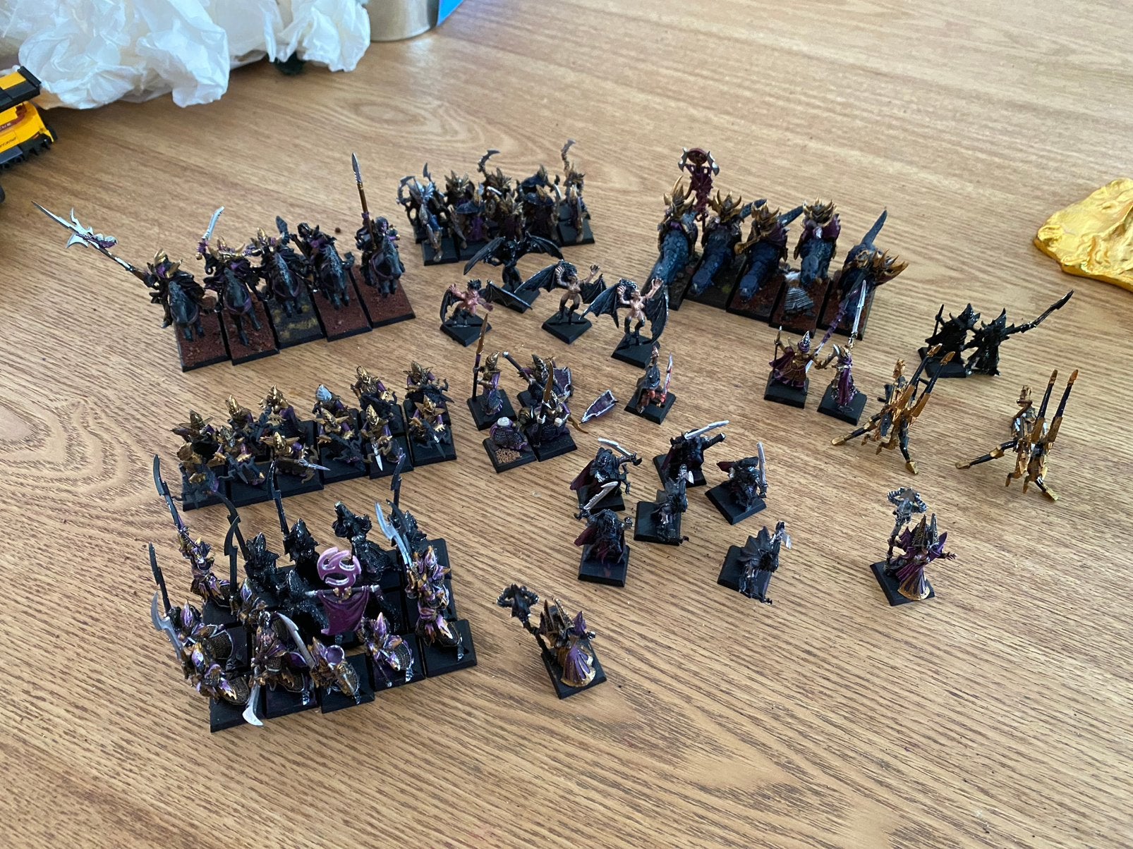 Warhammer fantasy dark elves old world metal oop, Ophalen of Verzenden, Gebruikt, Warhammer, Figuurtje(s)