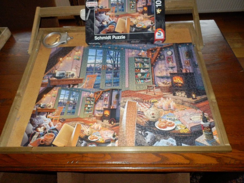 Schmidt - Secret Legpuzzel +++ In het vakantiehuisje -, Ophalen of Verzenden, 500 t/m 1500 stukjes, Zo goed als nieuw, Legpuzzel
