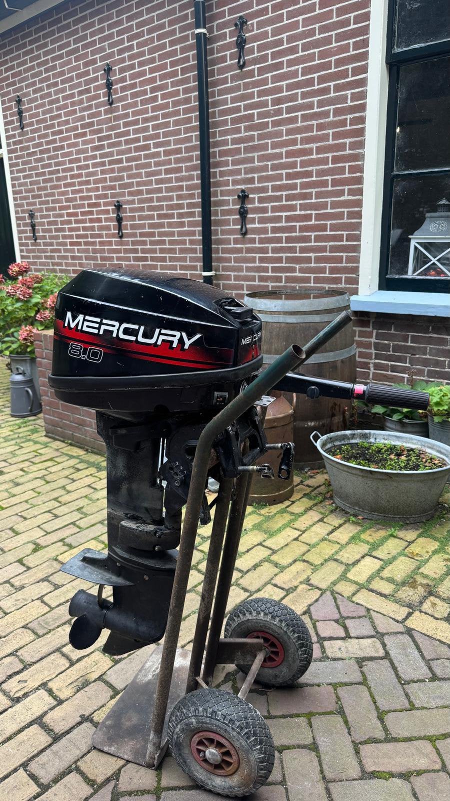Mercury 8pk 2takt kortstaart, Watersport en Boten, Ophalen, Zo goed als nieuw, Benzine, 5 tot 10 pk
