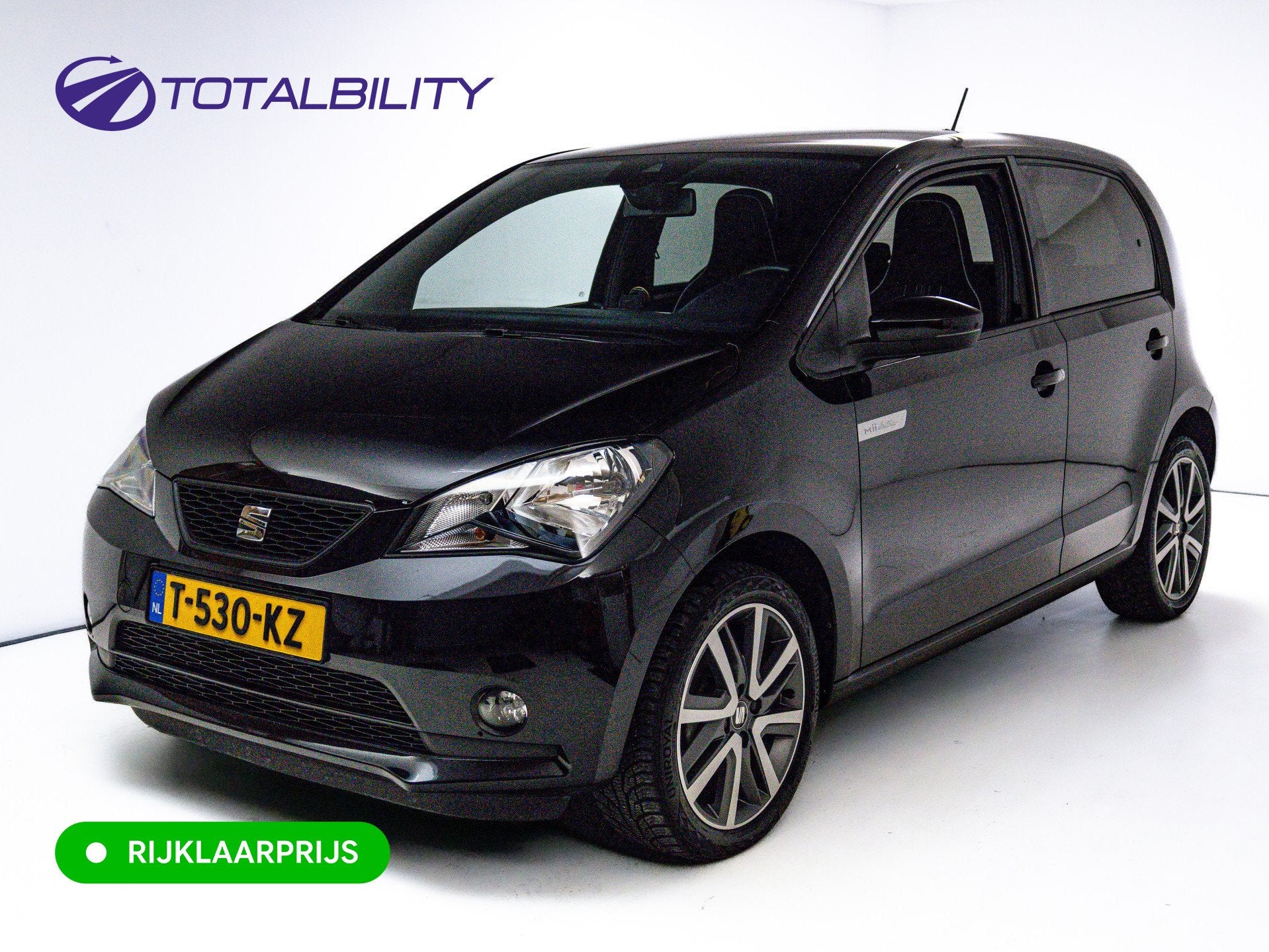 SEAT Mii Electric electric Plus 36 kWh | Stoelverwarming | C, 83 pk, Stof, Zwart, 260 km