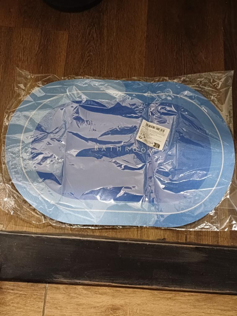 Nieuwe badmat - Blauw, antislip en comfortabel, Ophalen of Verzenden, Nieuw, Blauw, Badmat