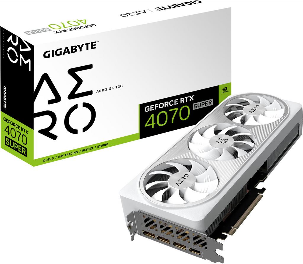 Gigabyte GeForce RTX 4070 Super Aero OC 12G, HDMI, GDDR6, PCI-Express 4, Ophalen of Verzenden