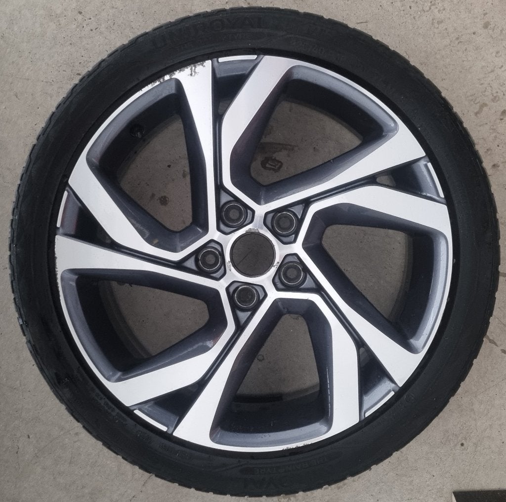 Originele 18 inch Renault Megane GT 'Magny-Cours' velgenset, 18 inch, Gebruikt, Velg(en), Ophalen of Verzenden