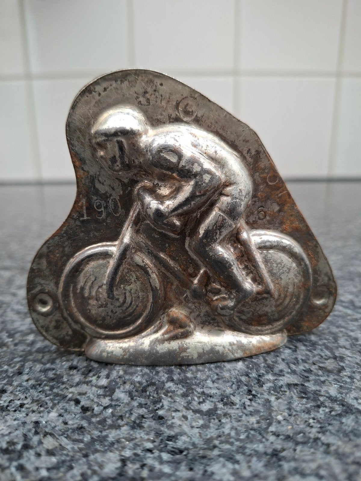 wielrenner nr.2 chocoladevorm A. Reiche chocolademal, Ophalen of Verzenden