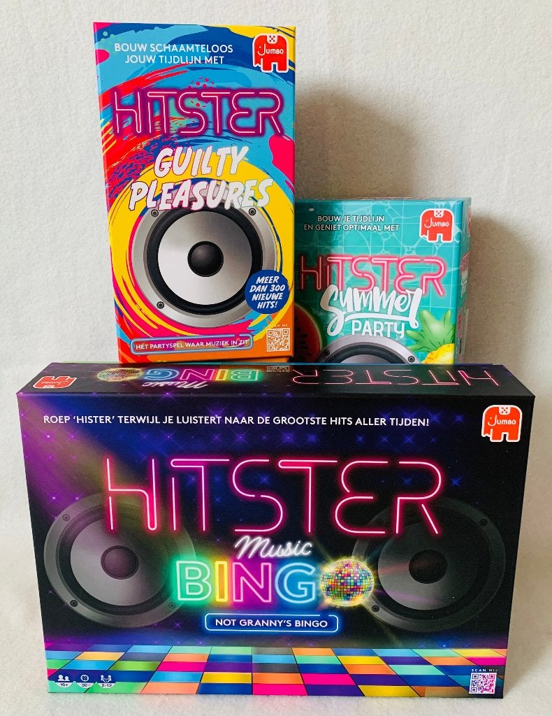 Hitster Bingo met Hitster Guilty Pleasures en Summer Party, Jumbo, Jumbo, Ophalen of Verzenden, Een of twee spelers